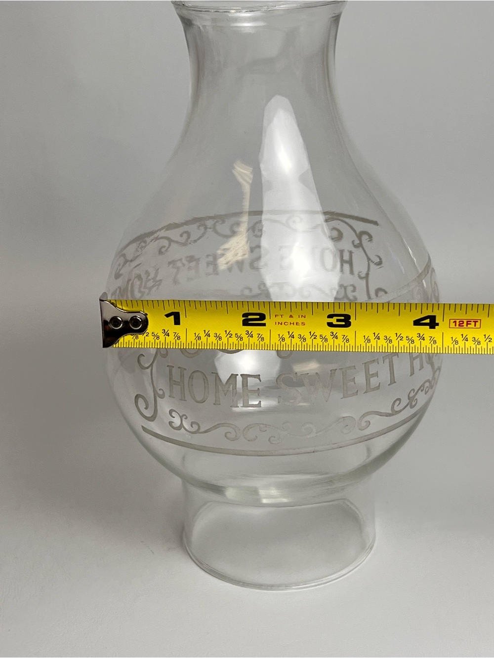 Home Sweet Home Borosilicate Kerosene Oil Lamp Chimney 3” x 8 3/4” - Picture 7 of 12